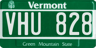 VT license plate VHU828