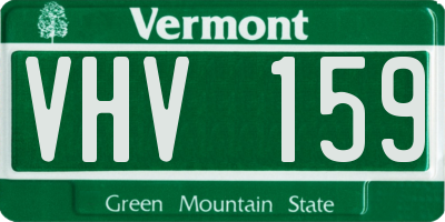 VT license plate VHV159