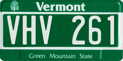 VT license plate VHV261