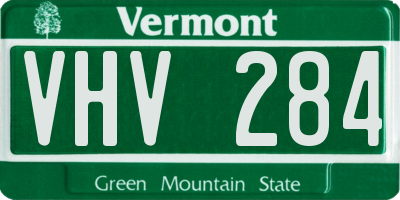 VT license plate VHV284