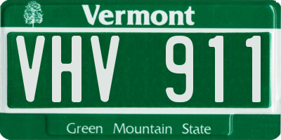 VT license plate VHV911