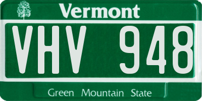 VT license plate VHV948