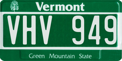 VT license plate VHV949