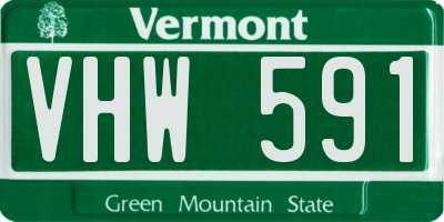 VT license plate VHW591