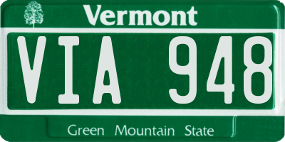 VT license plate VIA948