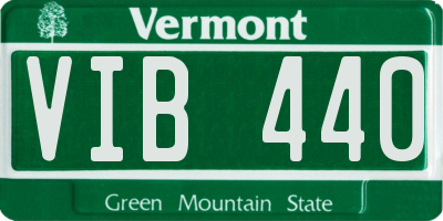 VT license plate VIB440