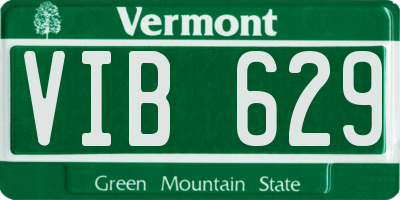 VT license plate VIB629
