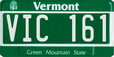 VT license plate VIC161