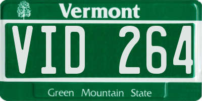 VT license plate VID264