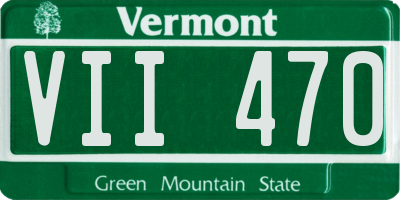 VT license plate VII470