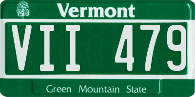VT license plate VII479