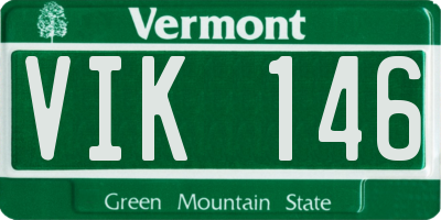 VT license plate VIK146