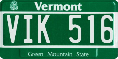 VT license plate VIK516
