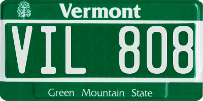 VT license plate VIL808