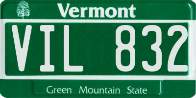VT license plate VIL832
