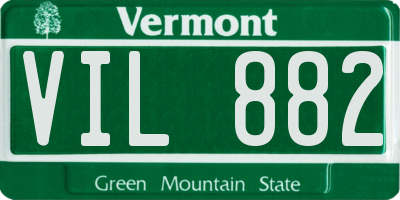 VT license plate VIL882