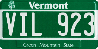 VT license plate VIL923
