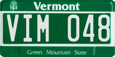 VT license plate VIM048