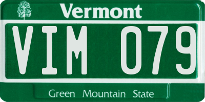 VT license plate VIM079