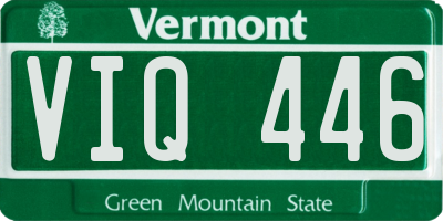 VT license plate VIQ446