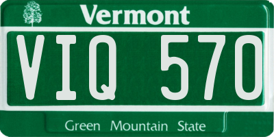 VT license plate VIQ570