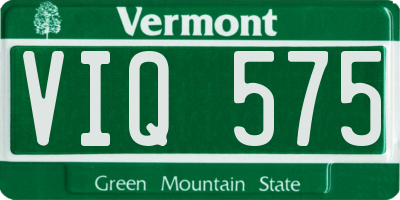 VT license plate VIQ575