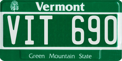 VT license plate VIT690