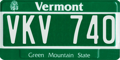 VT license plate VKV740