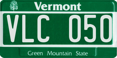 VT license plate VLC050