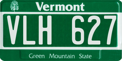 VT license plate VLH627