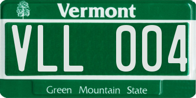 VT license plate VLL004