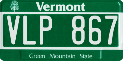 VT license plate VLP867