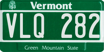 VT license plate VLQ282