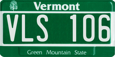 VT license plate VLS106