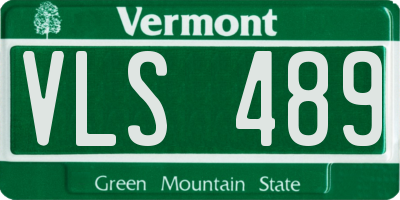 VT license plate VLS489