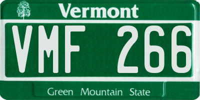 VT license plate VMF266