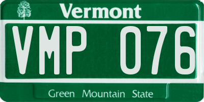 VT license plate VMP076