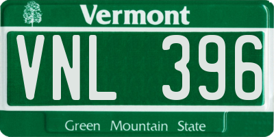 VT license plate VNL396