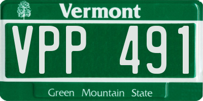 VT license plate VPP491