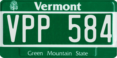 VT license plate VPP584