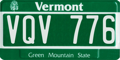 VT license plate VQV776