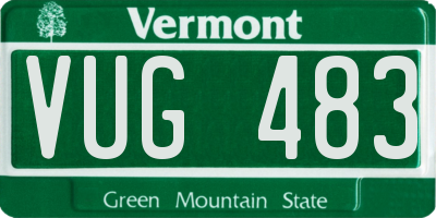 VT license plate VUG483
