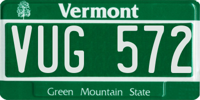 VT license plate VUG572