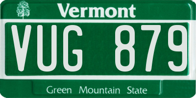 VT license plate VUG879