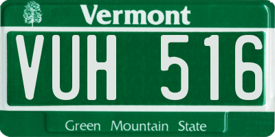 VT license plate VUH516