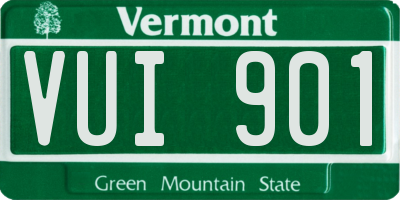 VT license plate VUI901