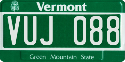 VT license plate VUJ088