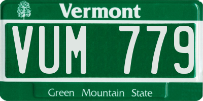 VT license plate VUM779