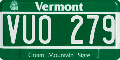 VT license plate VUO279