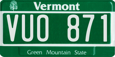 VT license plate VUO871